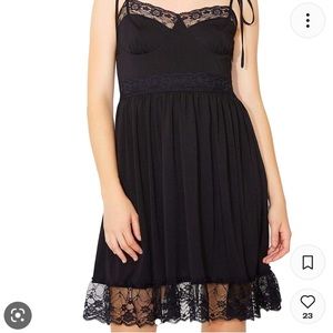 Sugarthrillz - Dollskill lace bottom babydoll dress